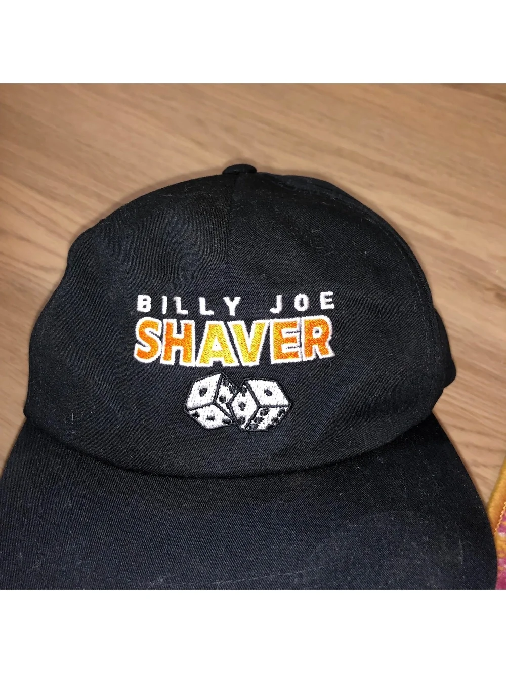 VINTAGE BILLY JOE SHAVER COUNTRY MUSIC SNAPBACK DICE HAT CAP BLACK ADJUSTABLE